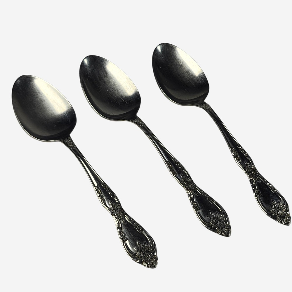 Oneida Profile‎ Spoons 3pc Set GALVESTON Stainless Steel 8 1/4 Replacement